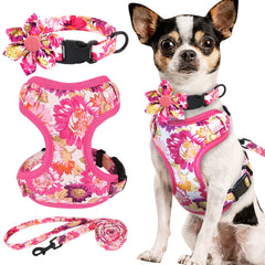 Beirui floral-pink-collar-xxs—removable flower for cute, everyday styling.