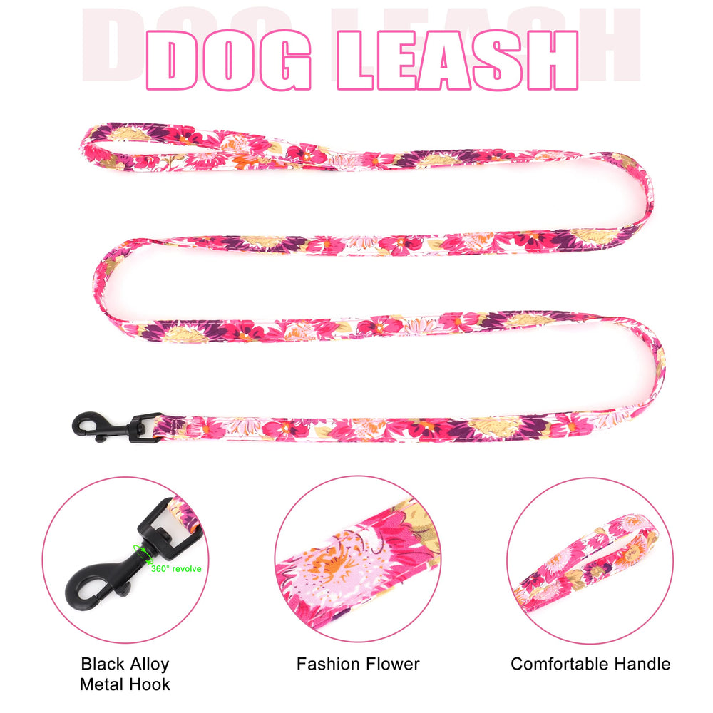 Beirui floral-purple-harness-s—adjustable no-pull design for comfortable walks.