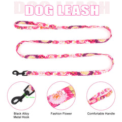 Beirui floral-purple-harness-s—adjustable no-pull design for comfortable walks.