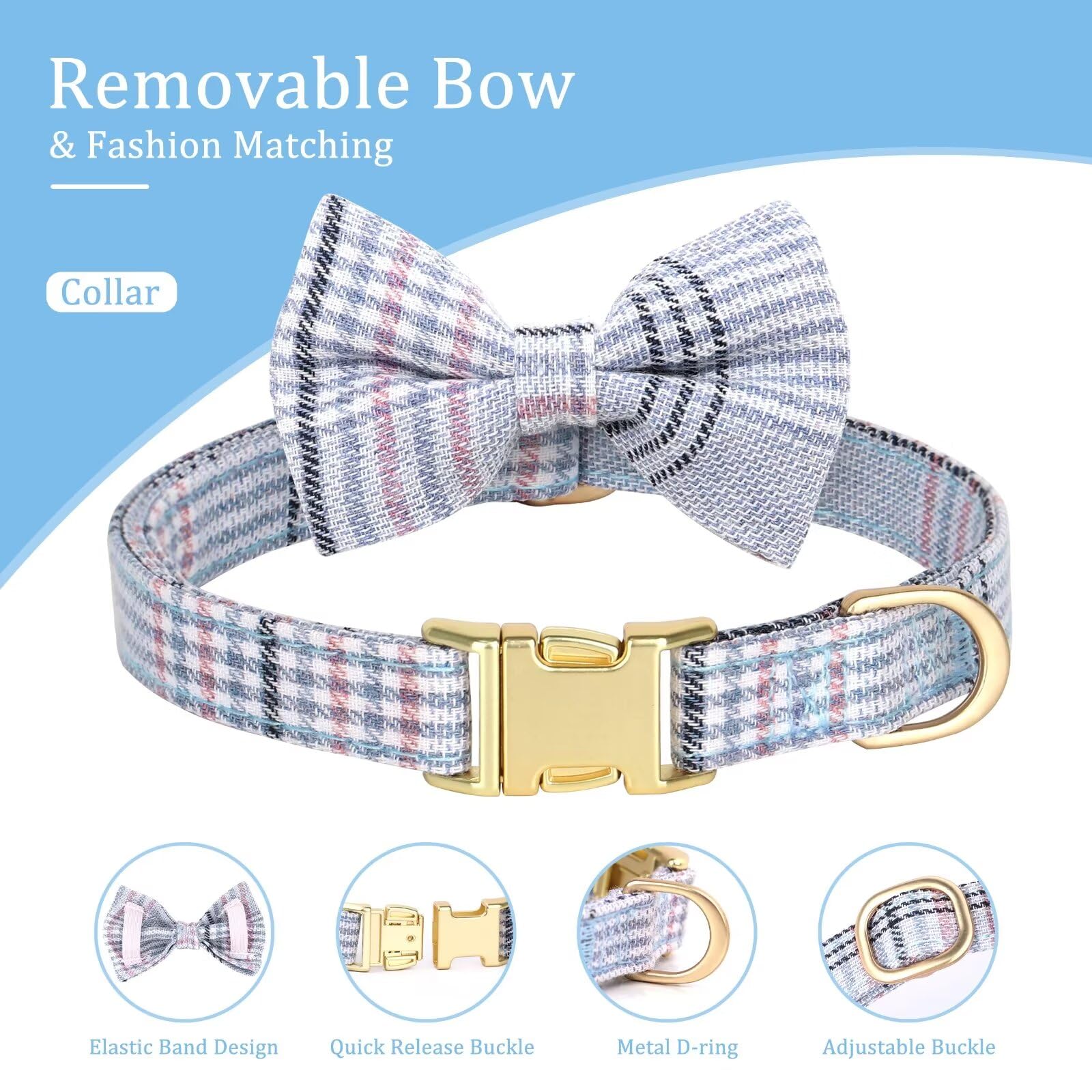 Beirui quick-release buckle blue harness enables easy on/off