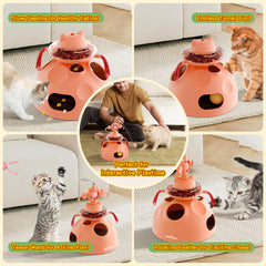 Beitophome 4-in-1 cat toy slow food dispenser promotes healthier eating pace.