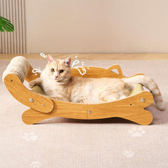 beitophome cat scratch board with sisal ball enabling satisfying scratching and playful interaction