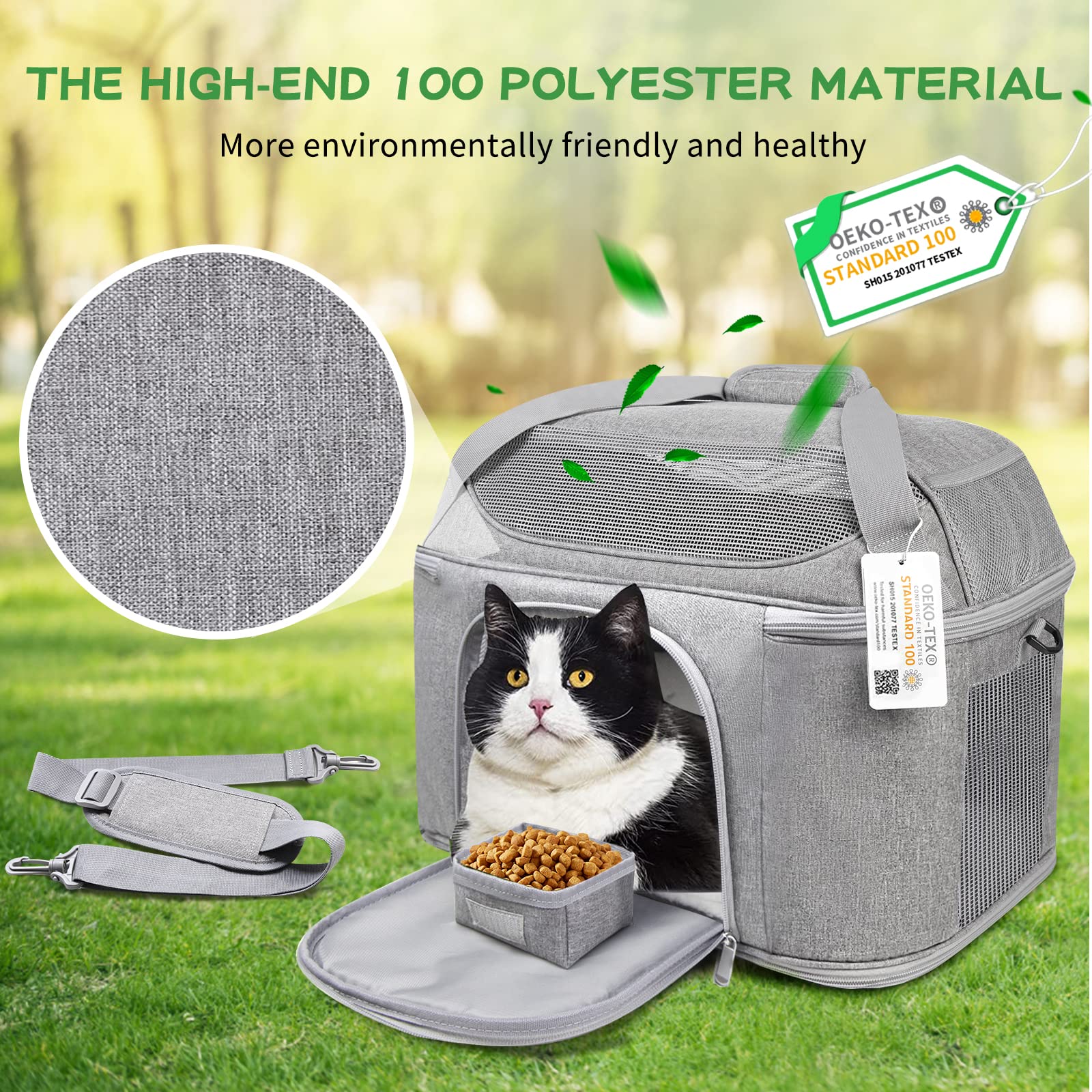Bejibear cat carrier backpack design keeps hands free during journeys