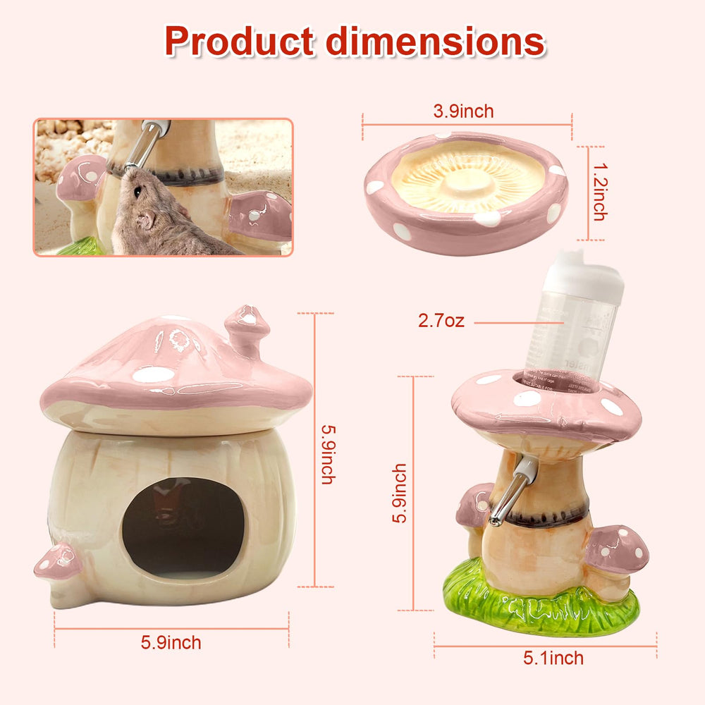 BELEATAL durable hamster accessories in pink enhance everyday care