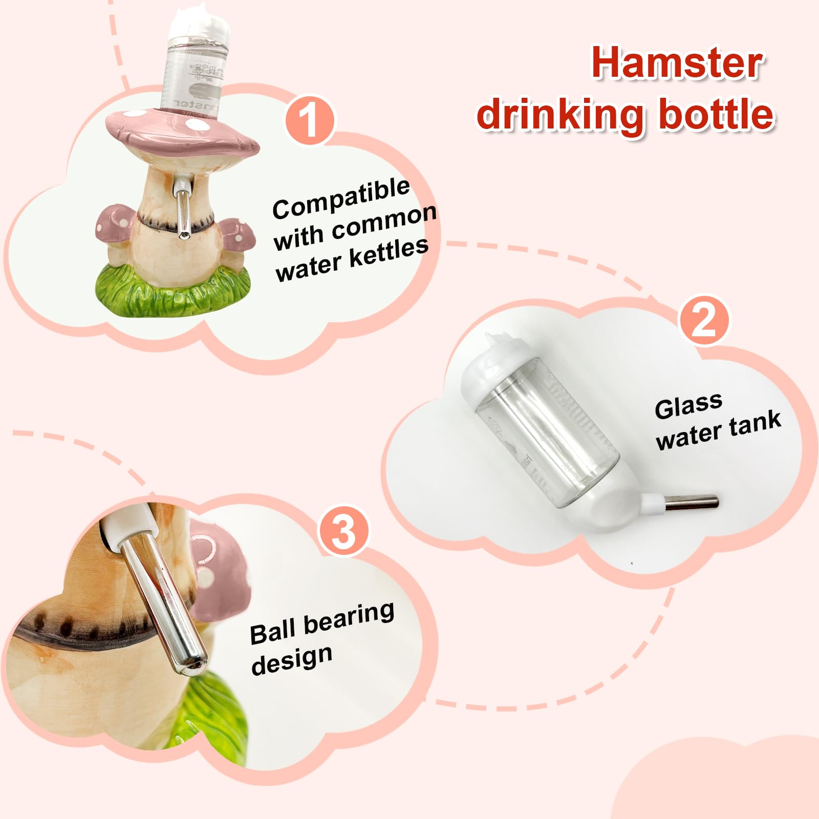 BELEATAL hamster food bowl simplifies mealtime and feeding routines