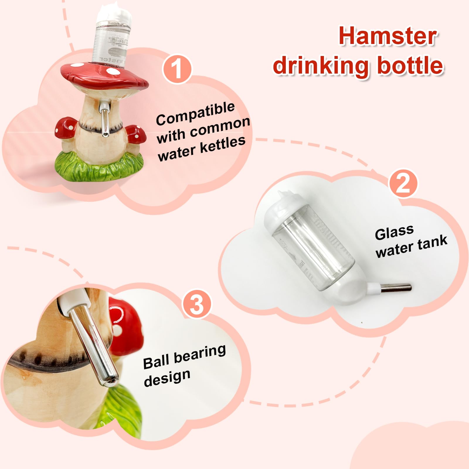 BELEATAL hamster food bowl makes feeding simple and tidy during daily routines.