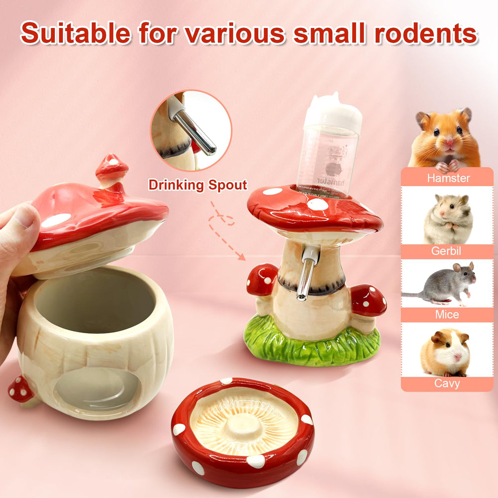 BELEATAL water bottle with stand ensures easy hydration for your hamster.