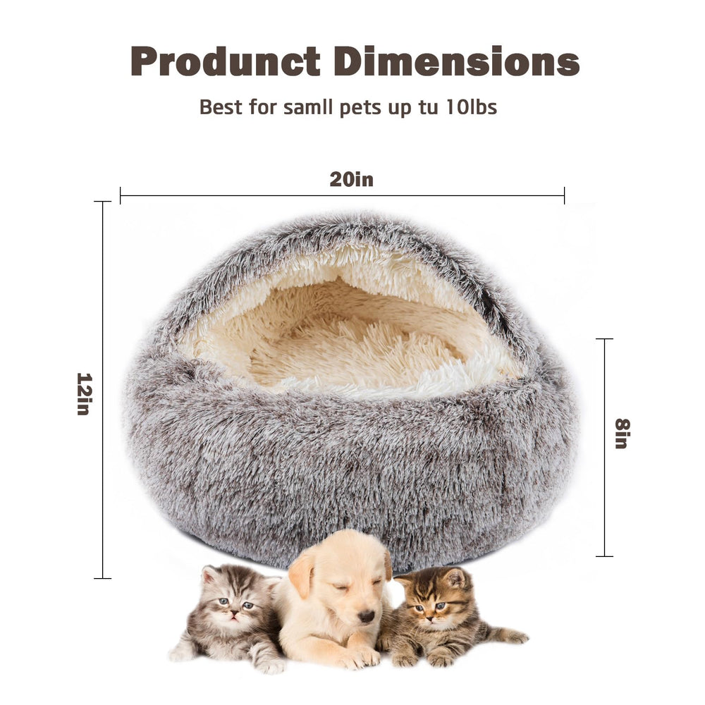 BELEEWILWON cat bed anti-slip base keeps the bed in place during play.