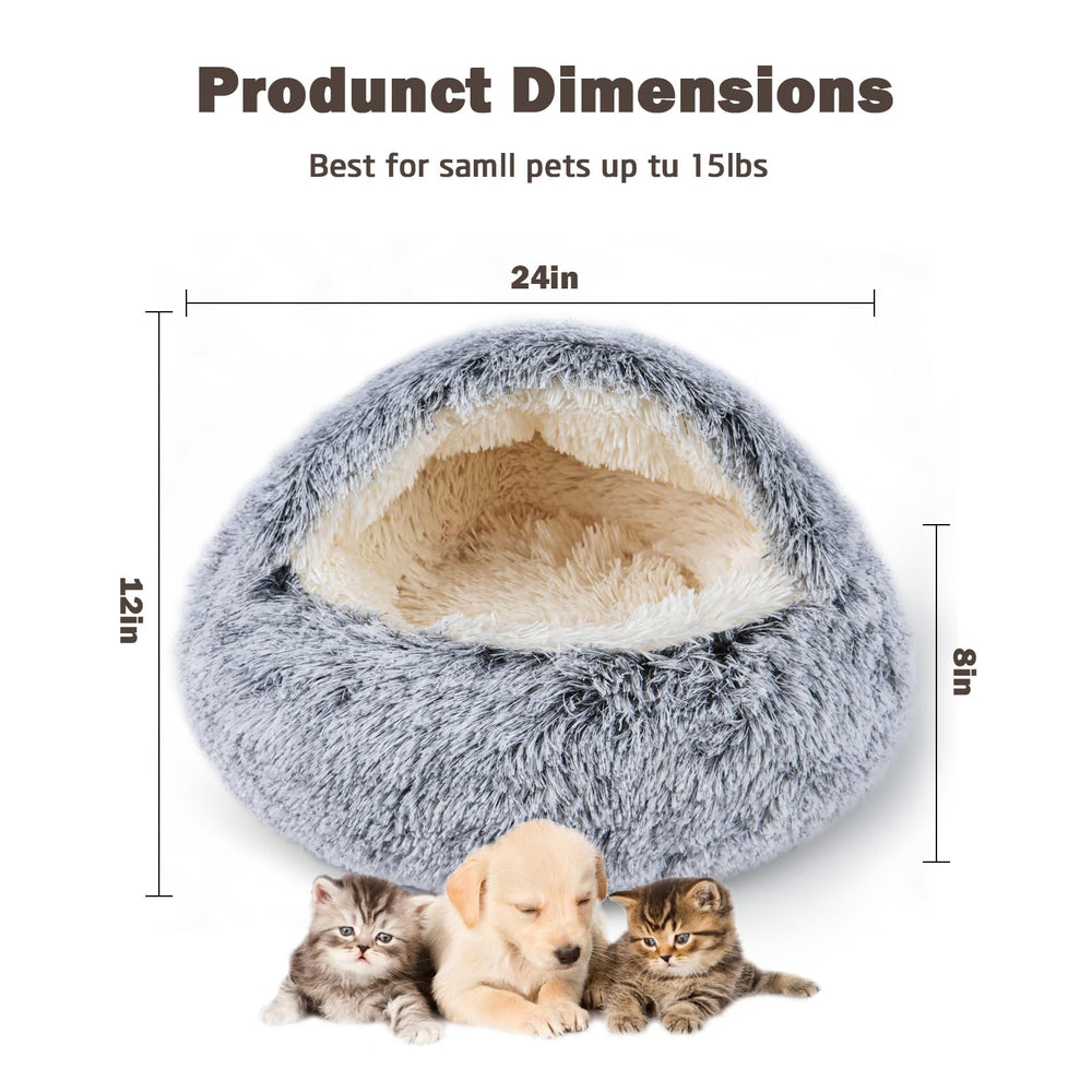 BELEEWILWON cat bed anti-slip-base keeps the bed steady during lively entrances