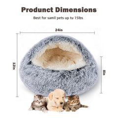 BELEEWILWON cat bed anti-slip-base keeps the bed steady during lively entrances