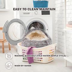 BELEEWILWON cat bed PP cotton interior offers plush cushioning for comfort.