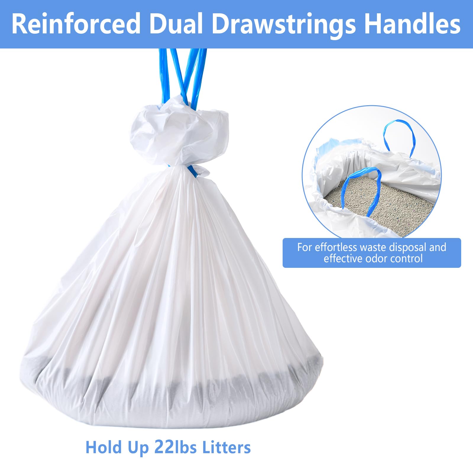 Belinlen extra-thick 2 mil liner resists tears for heavy-duty waste containment.