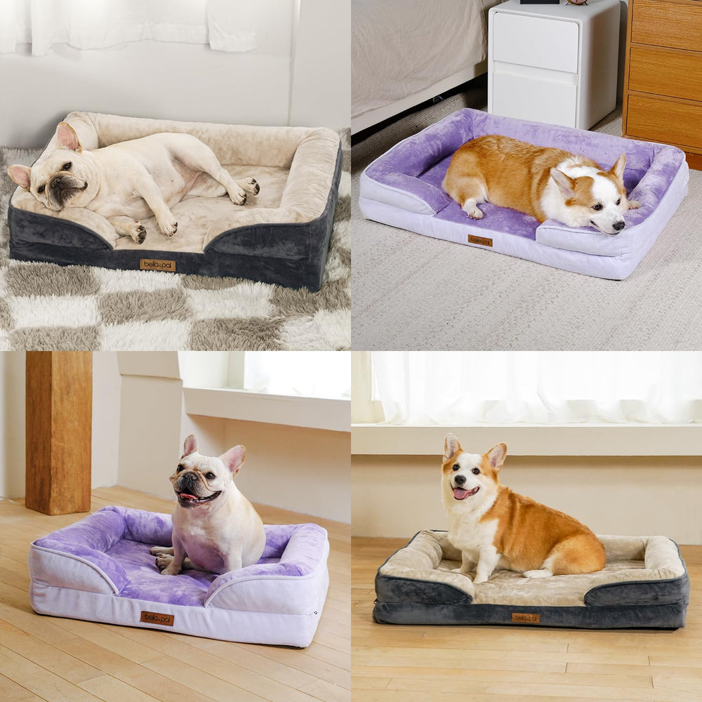 BELLA & PAL C-shaped bolster design provides neck support for relaxed lounging.