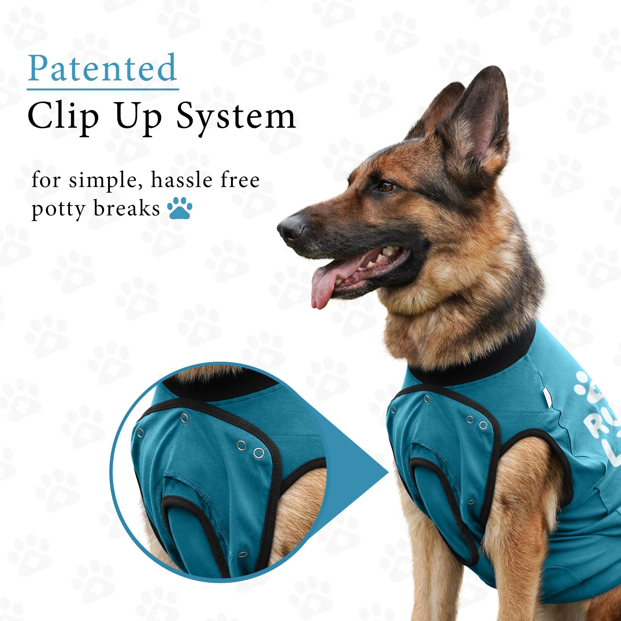 BellyGuard soft cotton fabric recovery suit provides breathable comfort