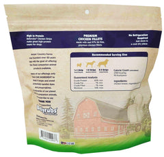 Bellyrubs chicken strips long-lasting chew ideal for focused dog training sessions
