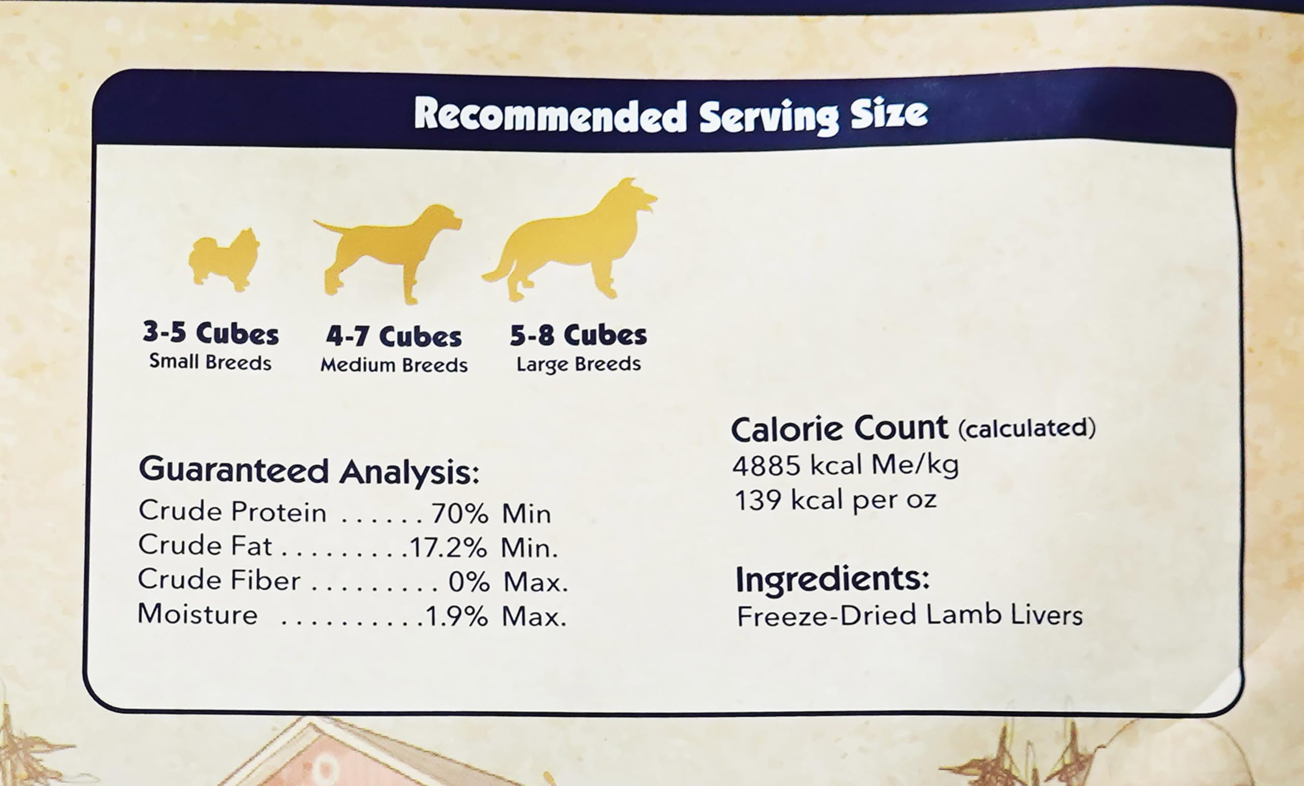 Bellyrubs freeze-dried lamb liver close-up emphasizes pure, single-ingredient, grain-free nutrition.