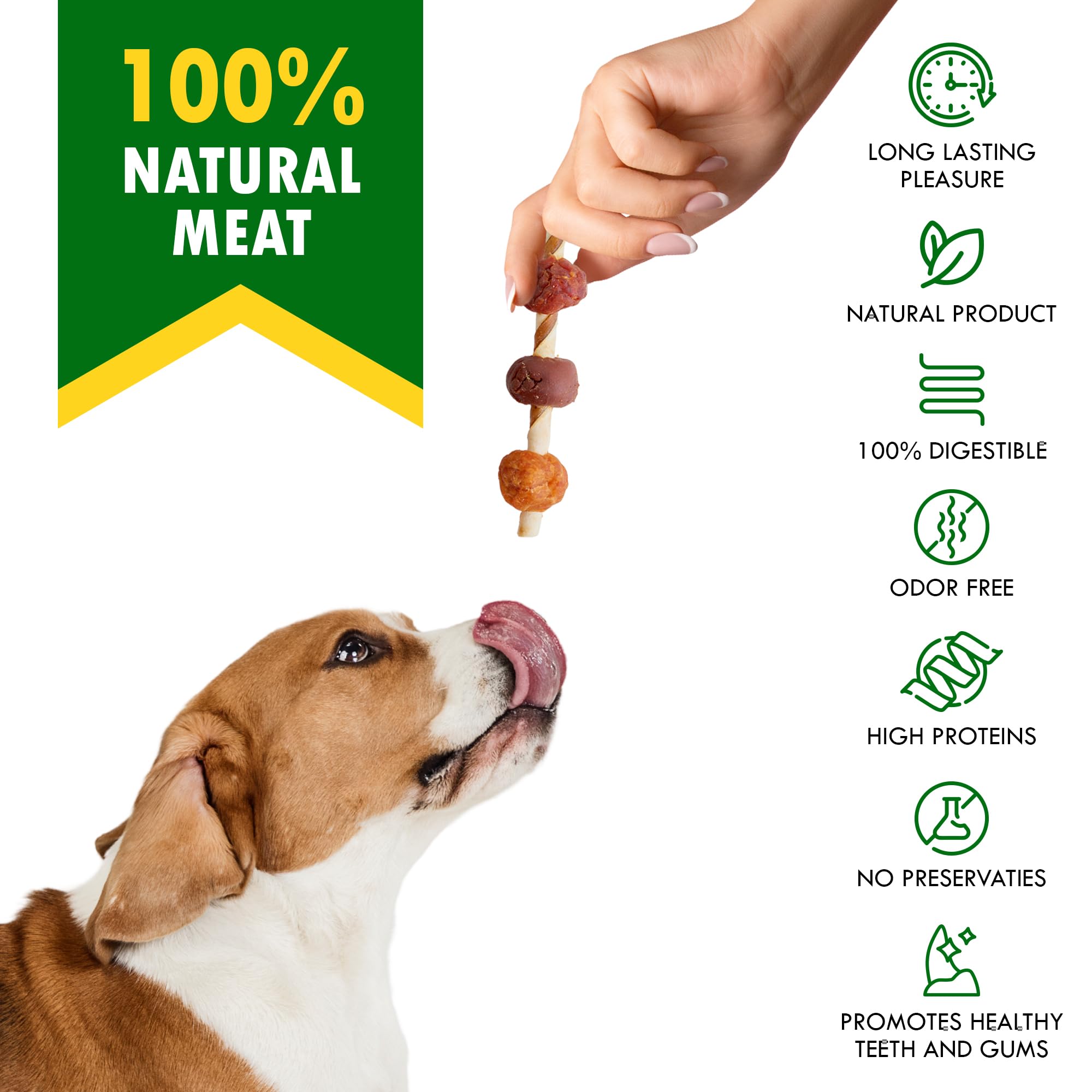 Beloved Pets all-natural-grain-free-dog-treats-closeup highlights quality texture for long-lasting chew