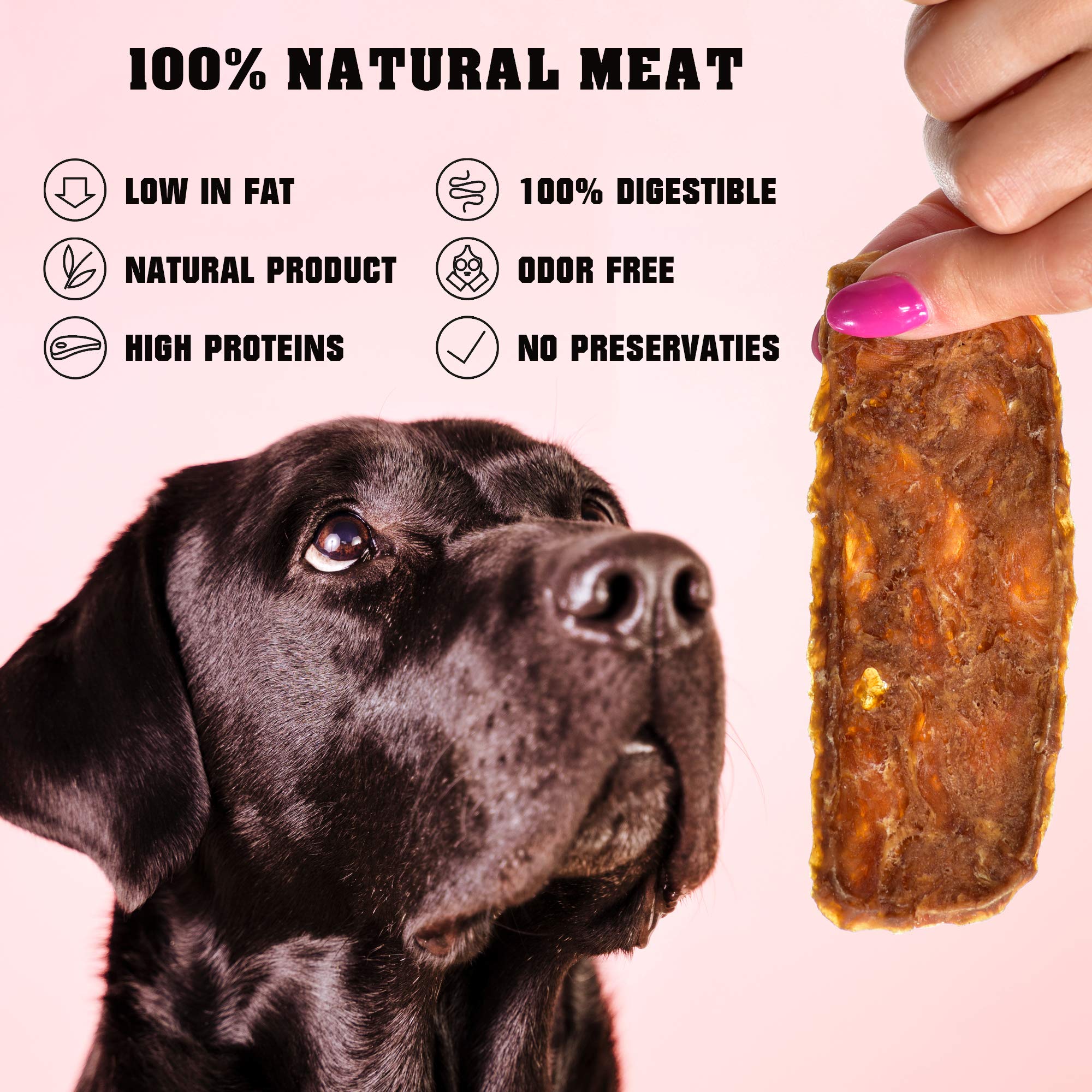 Beloved Pets Chicken Jerky training pieces ready-to-serve for tasty rewards.