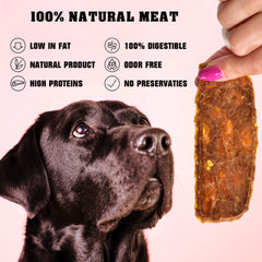 Beloved Pets Chicken Jerky training pieces ready-to-serve for tasty rewards.