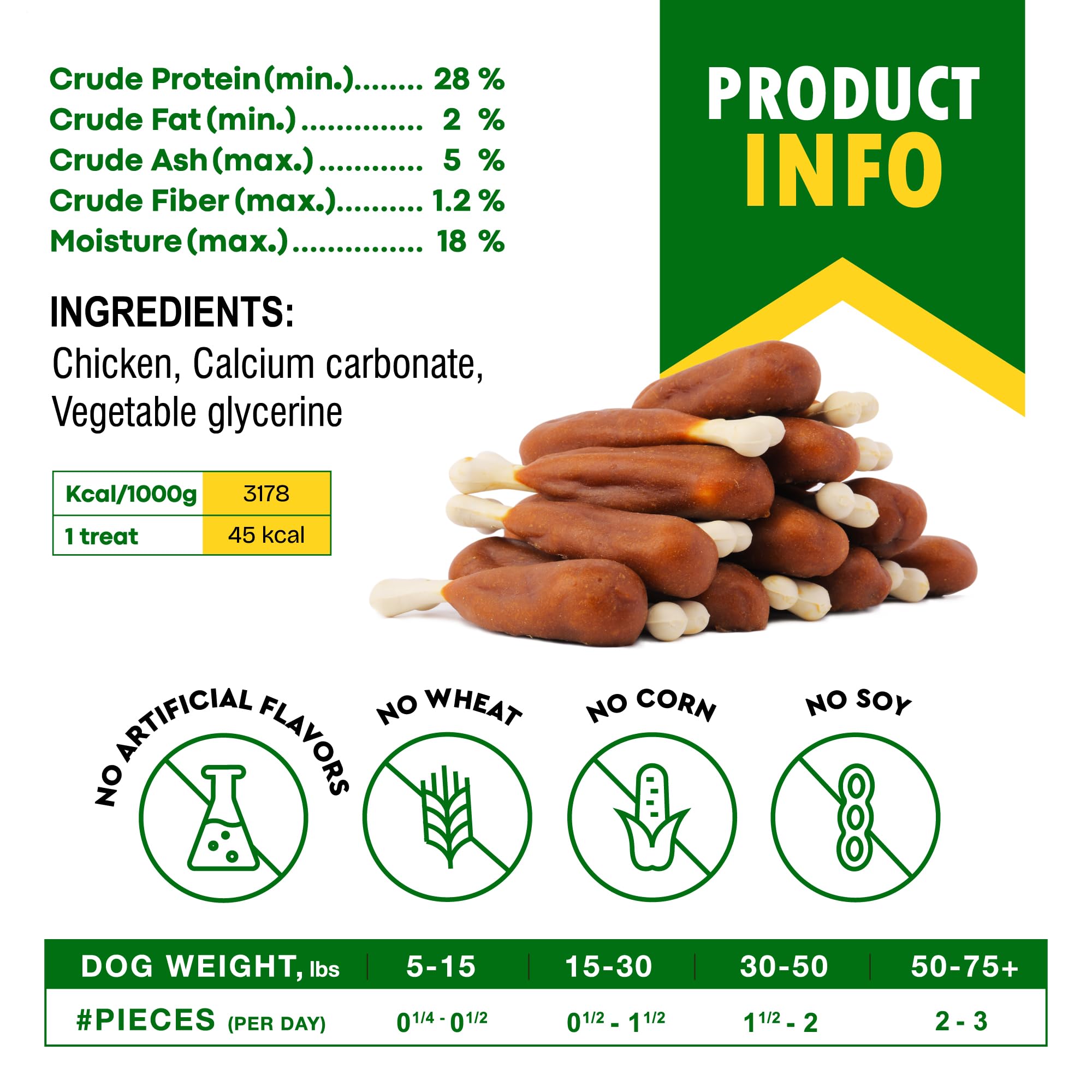 Beloved Pets calcium bones with real chicken promote satisfying chewing and long-lasting motivation