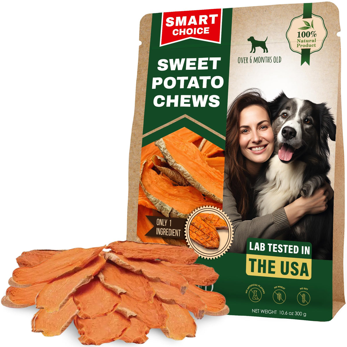 Beloved Pets sweet potato chips 10.6 oz bag ready for training rewards