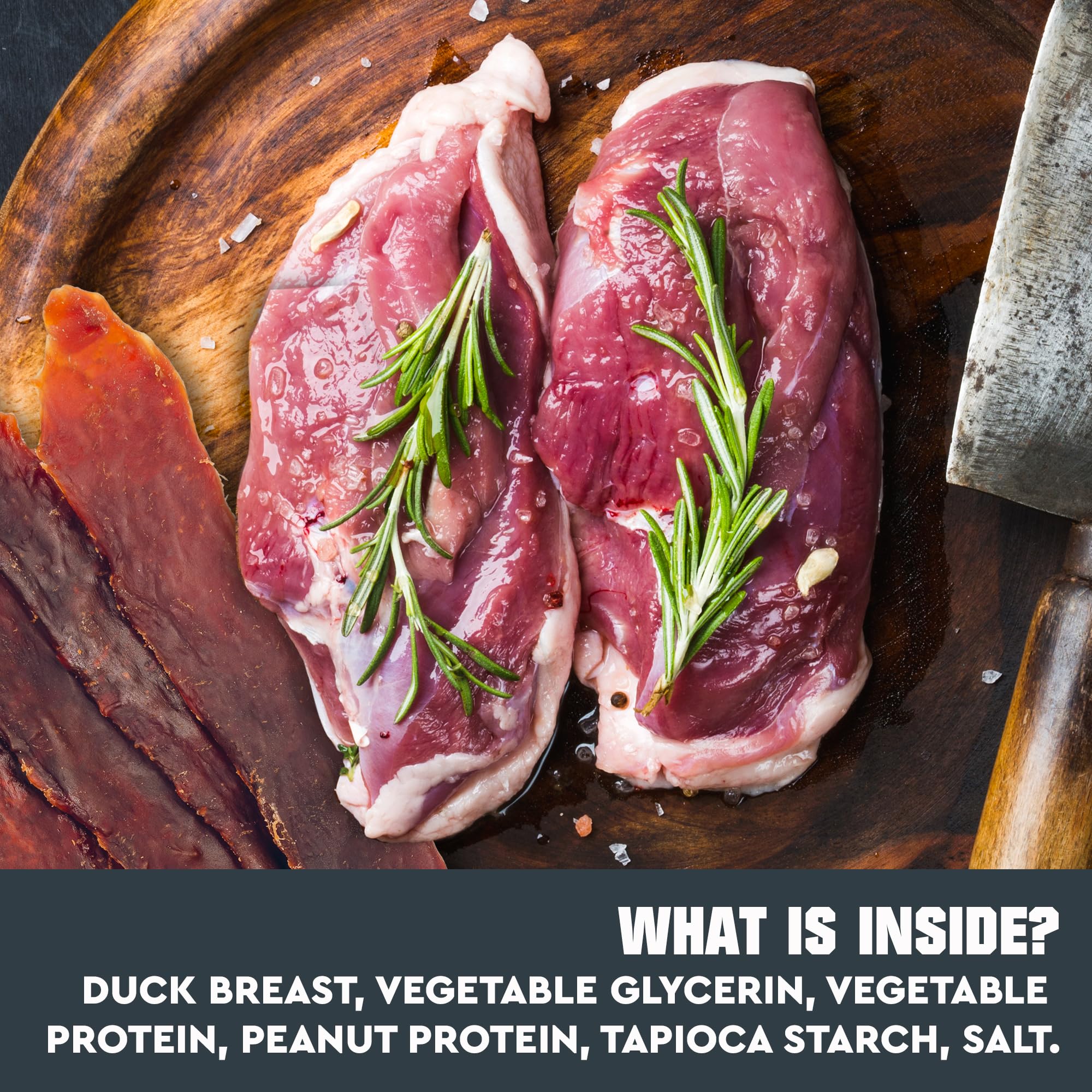 Beloved Pets Duck Jerky bulk packaging—convenient pack for frequent training.