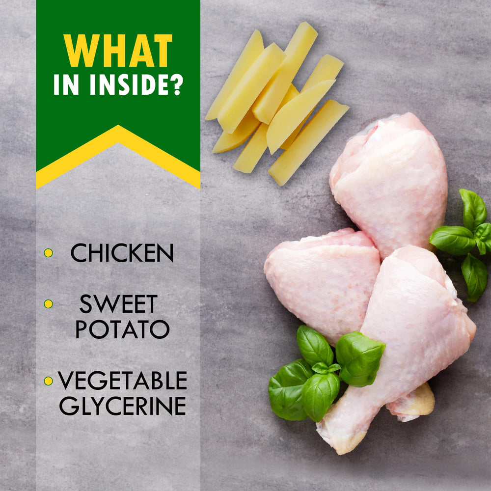 Beloved Pets proteína alta de pollo, snack de alta proteína para perros