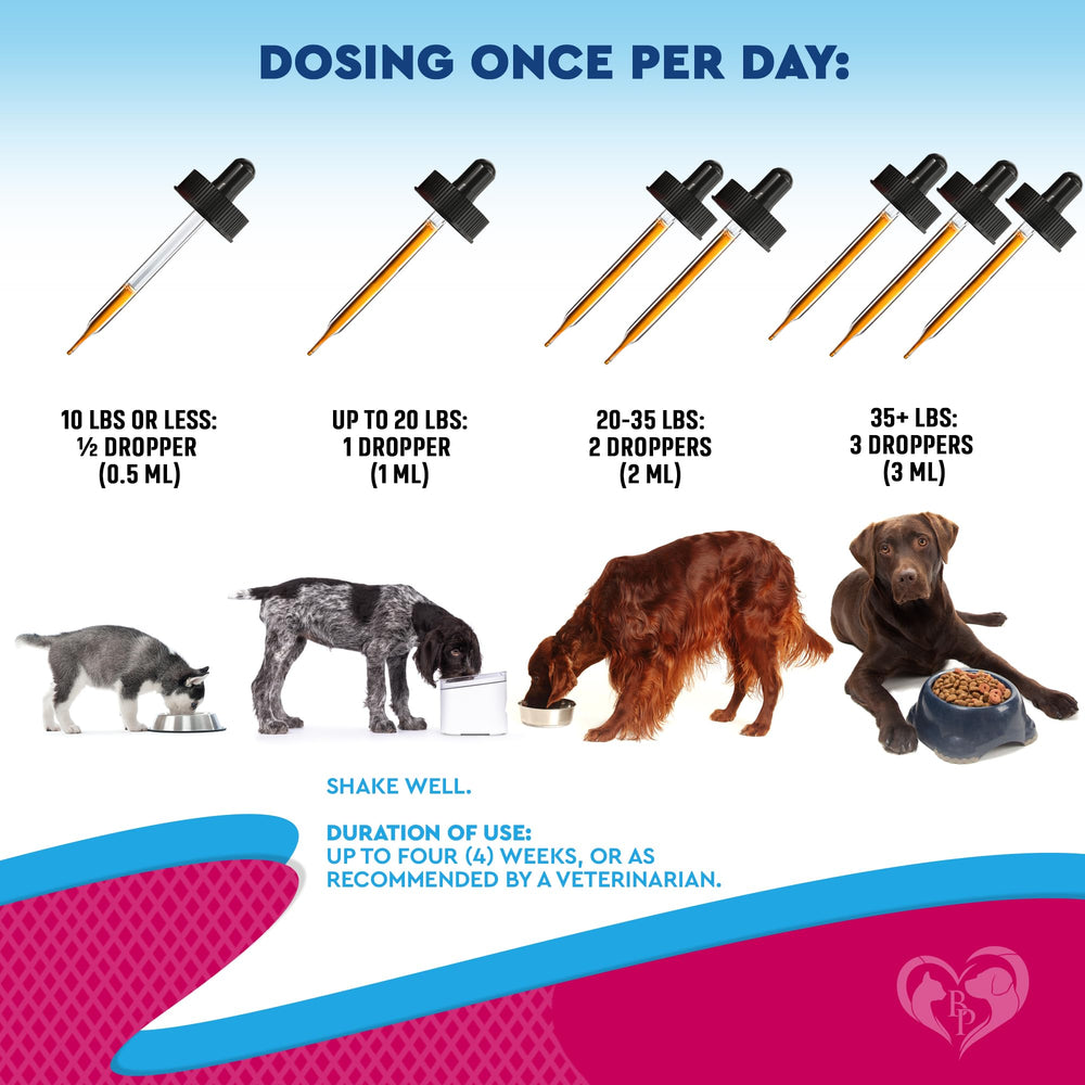 Beloved Pets Renal Health Drops application demonstrates simple administration.