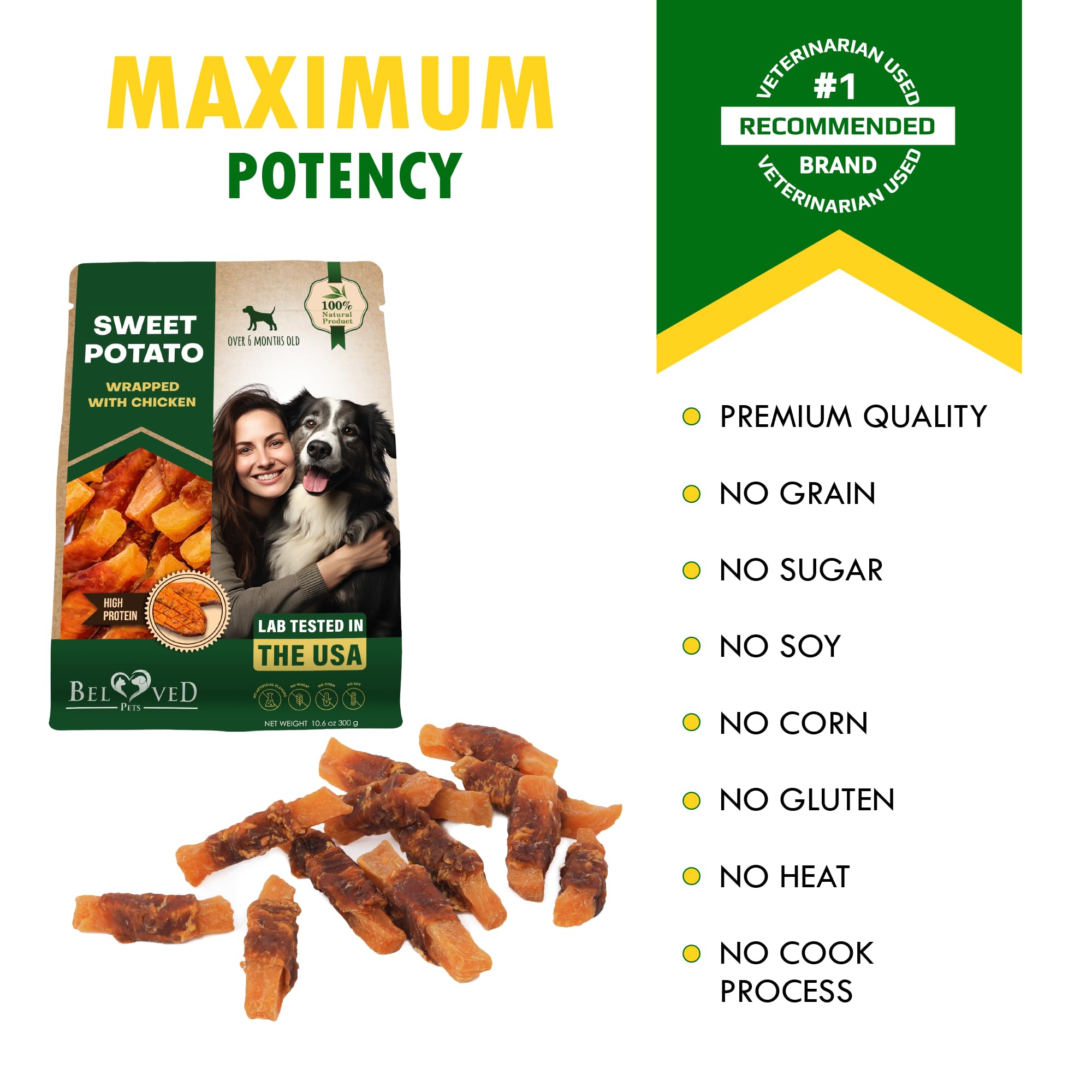 Beloved Pets snack entrenamiento divertido, forma atractiva para premiar
