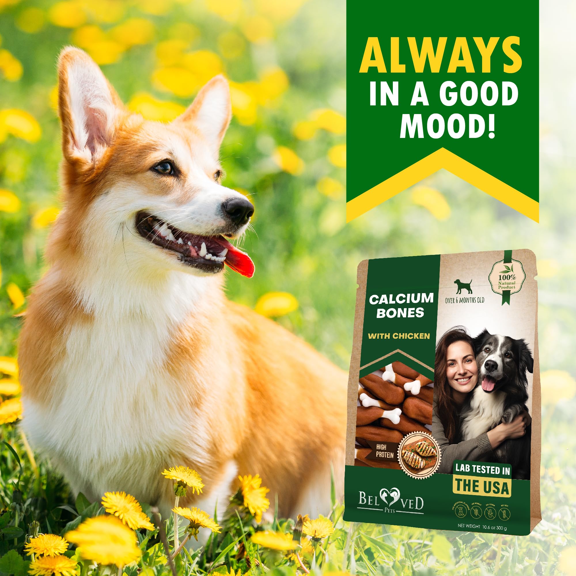 Beloved Pets soft-pack packaging for on-the-go rewards during daily walks