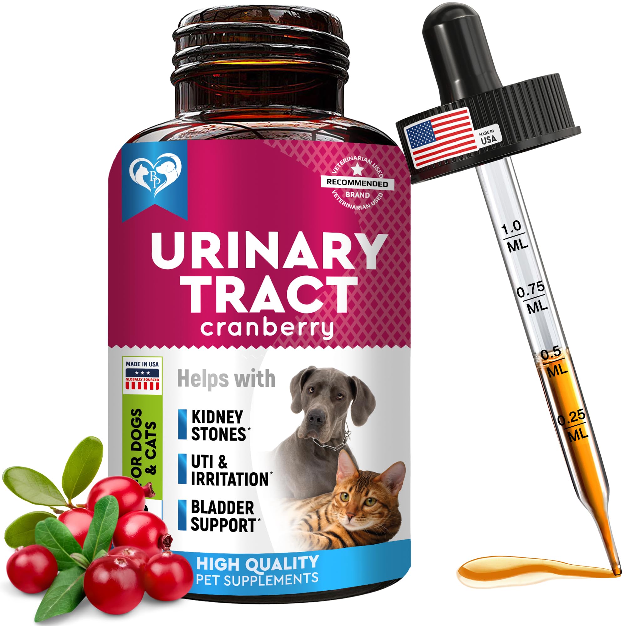 Beloved Pets urinary health tray shows clear dosing guidance