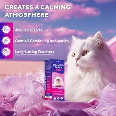 Beloved Pets pheromone spray near a veterinary exam area to ease stress.