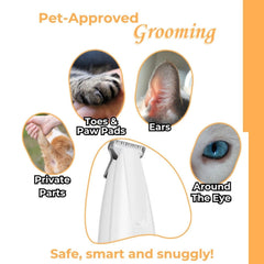 Belvedir Cat Grooming Trimmer aids safe facial grooming with smooth blades.