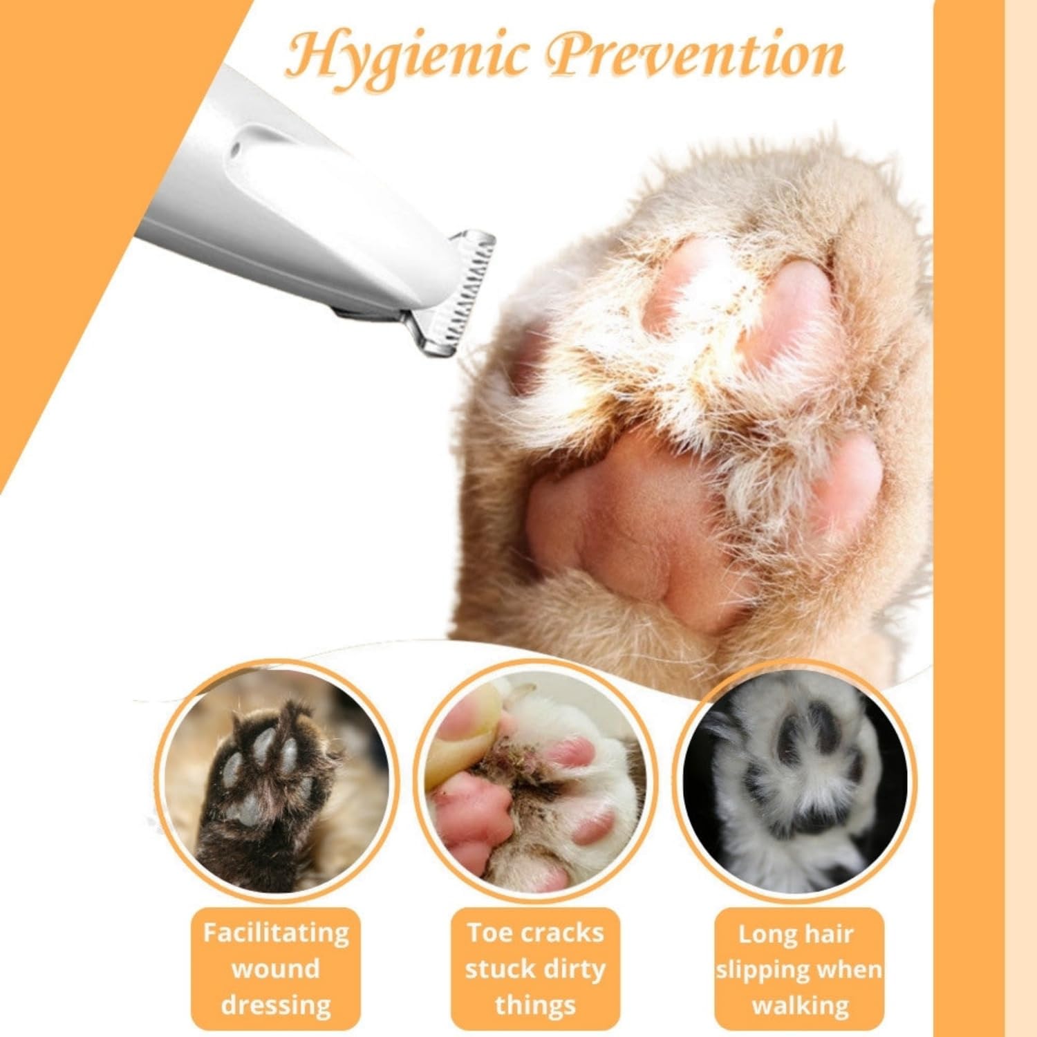Belvedir Cat Grooming Trimmer trimming rump with no snag.