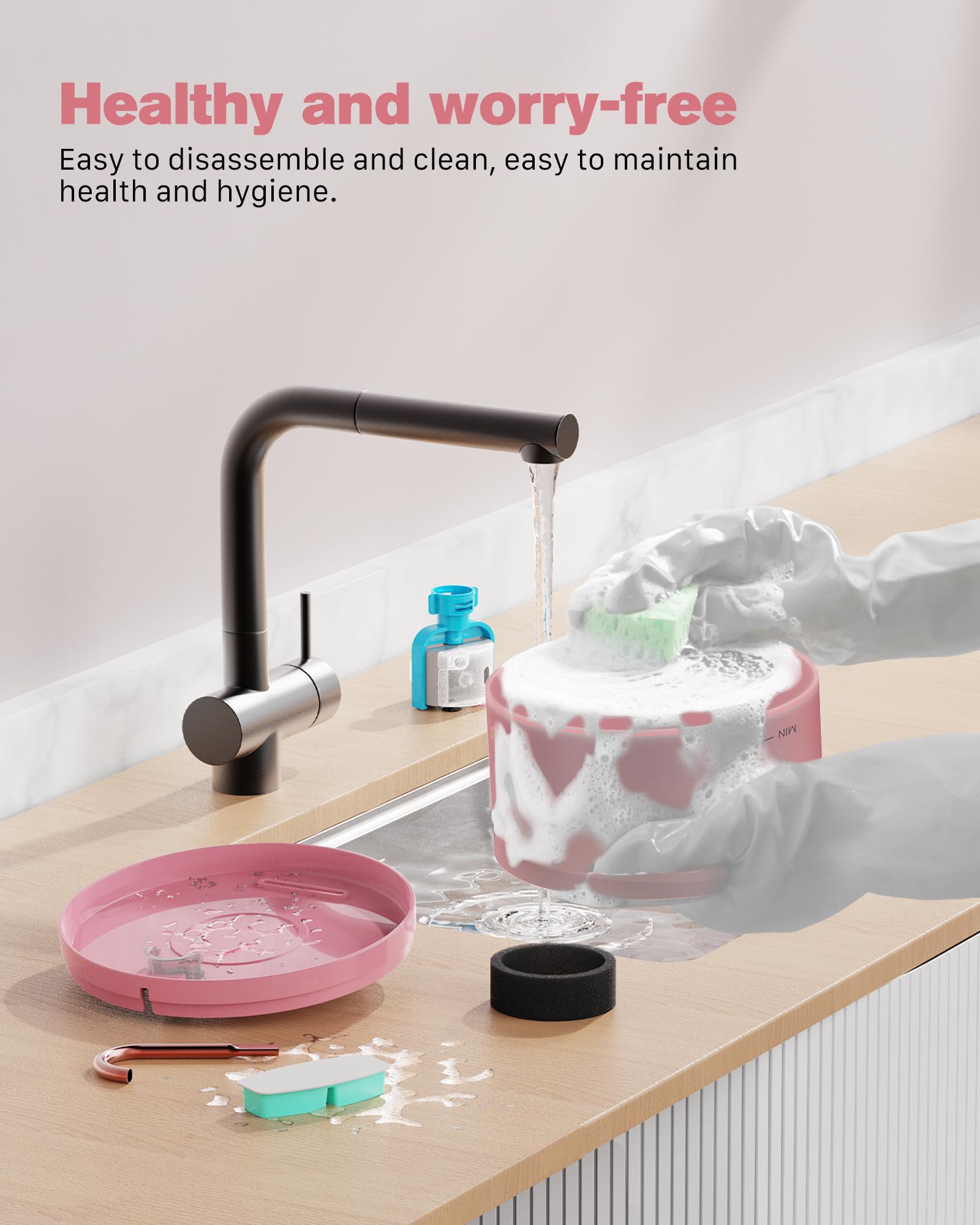 BEMOONY smooth clean design and easy disassembly for maintenance