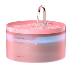 BEMOONY pink cat water fountain faucet spout closeup attracts cats to drink more water