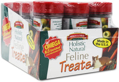 Bench & Field Holistic cat treats pack view showing fresh crunchy fish bites for healthy snacking.
