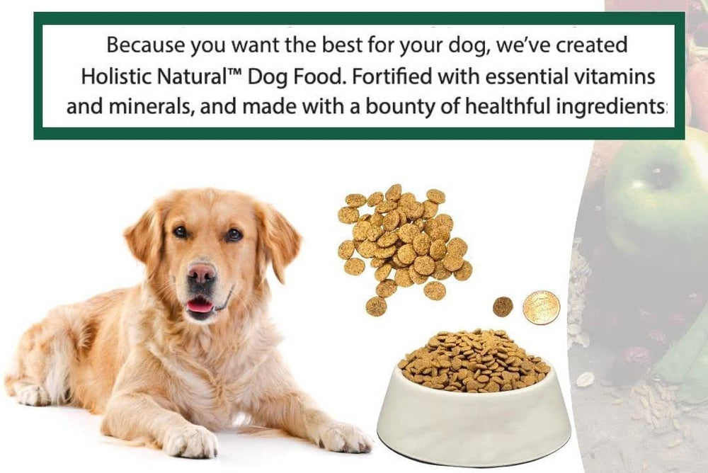 Bench & Field Holistic Natural dog food omega-fatty-acids support healthy skin and coat.