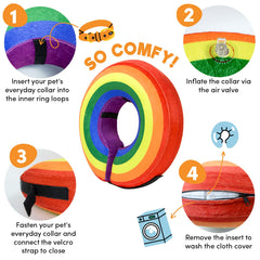 BENCMATE collar inflable donut para perro, suave y ligero para uso diario