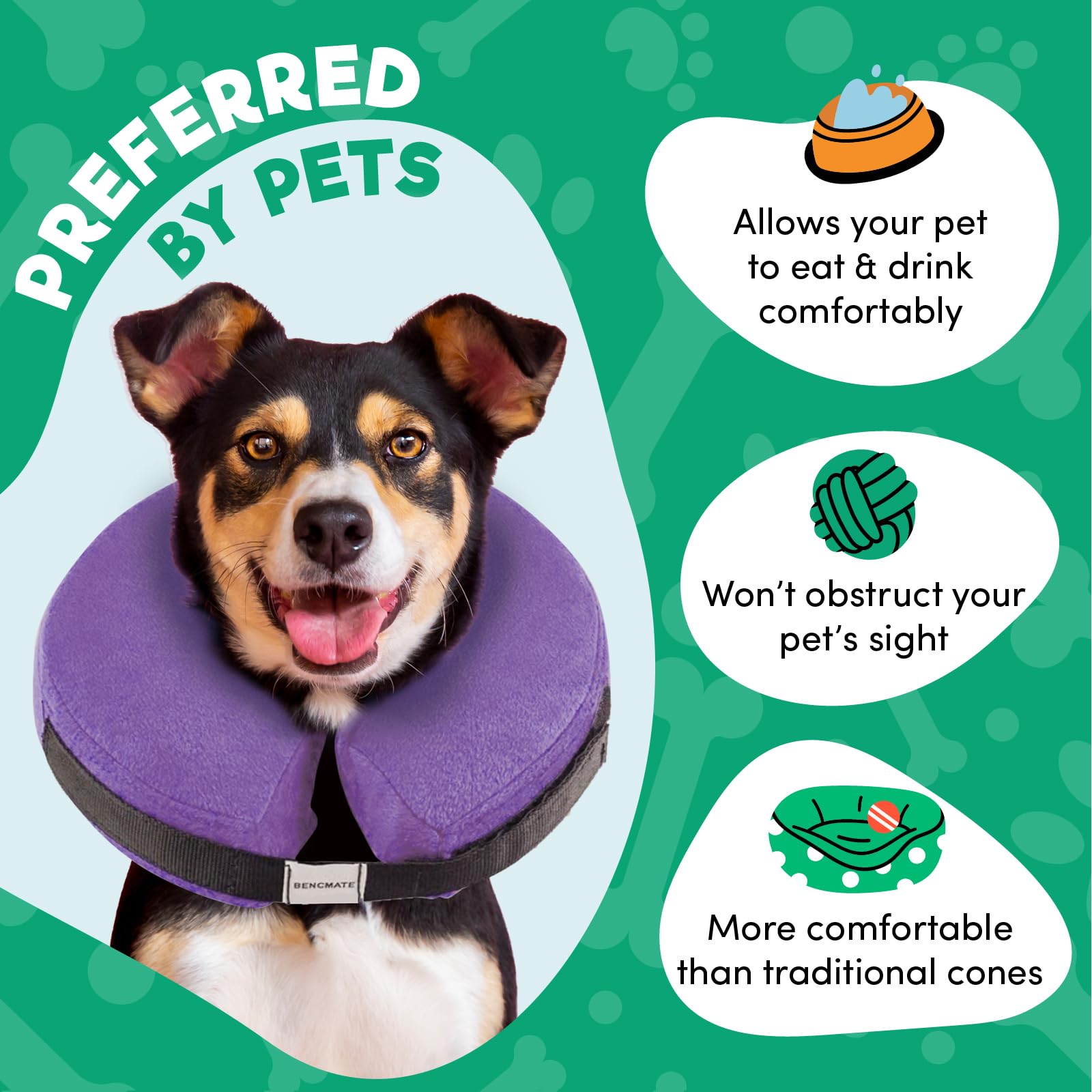 BENCMATE durable scratch-bite resistant cone protects furniture during wear