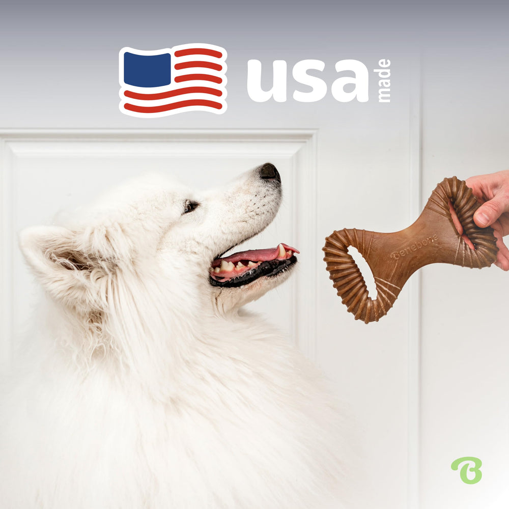 Benebone Dental Chew como juguete de tira para interacción y entretenimiento.