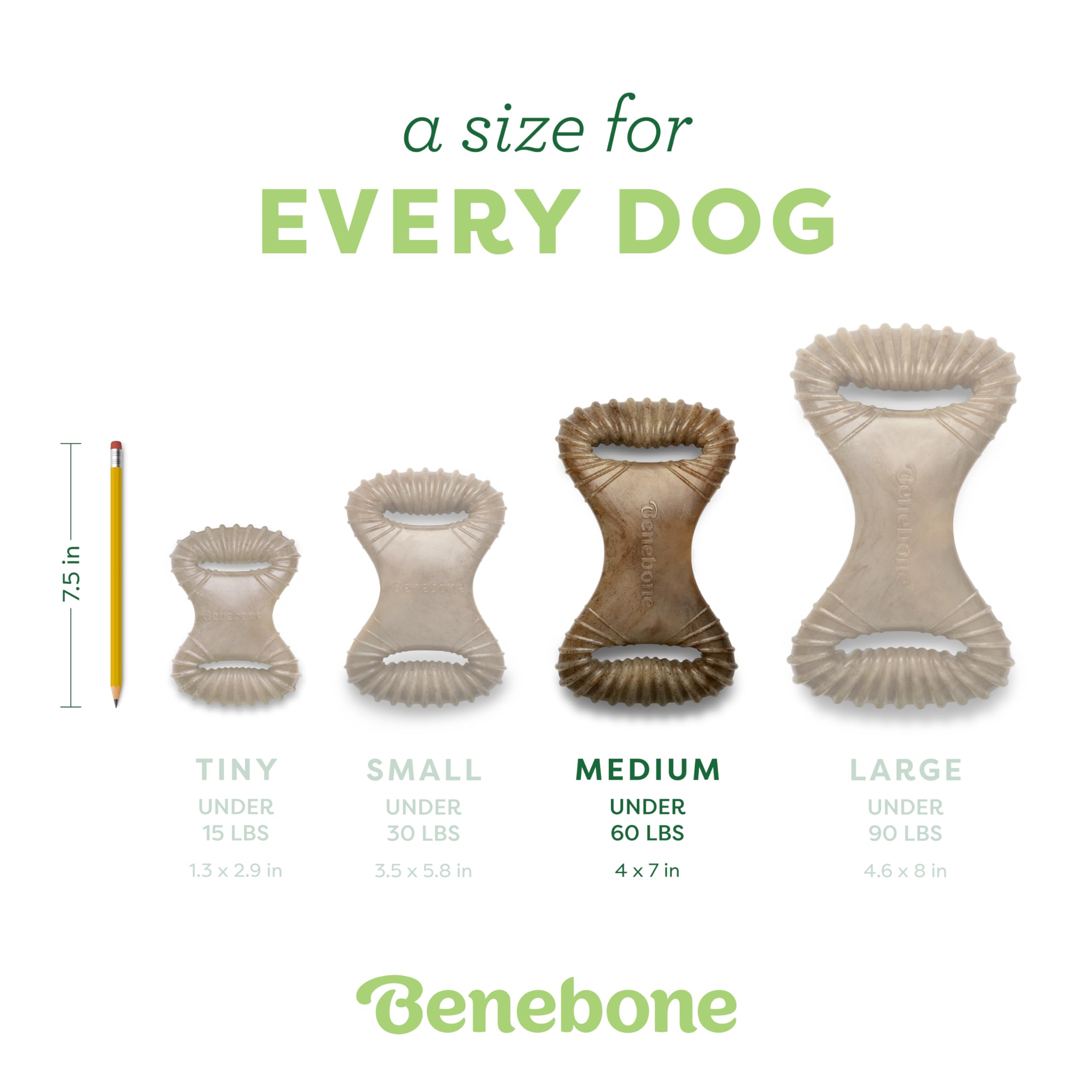 Benebone diseño hecho en Estados Unidos, producto de calidad para perros.