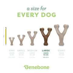 Benebone made-in-usa chew emphasizing durability and American craftsmanship