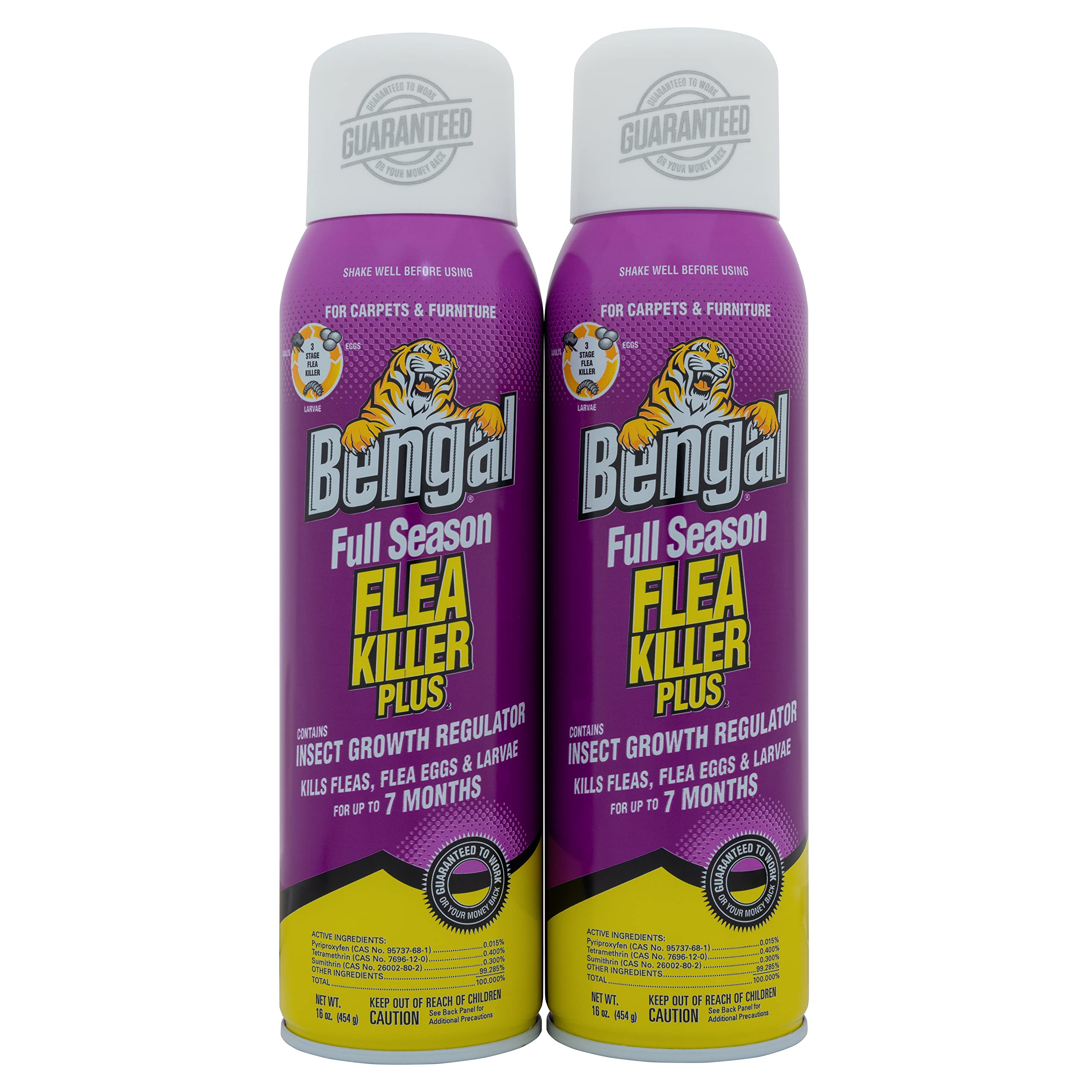 Bengal Full Season Flea Killer Plus pack shot shows the two-pack pest protection set
