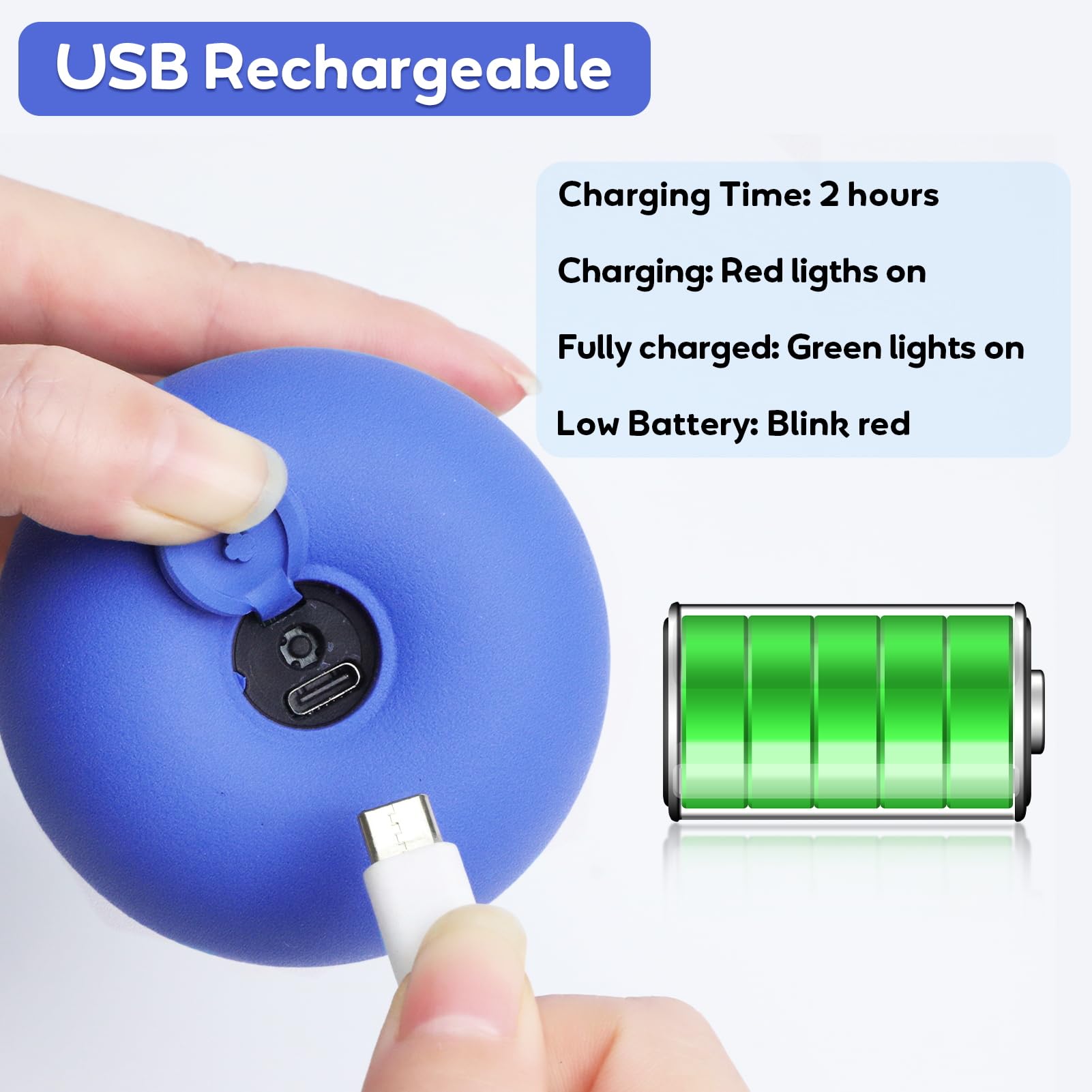 BENTOPAL carga USB rápida para sesiones sin baterías agotadas.