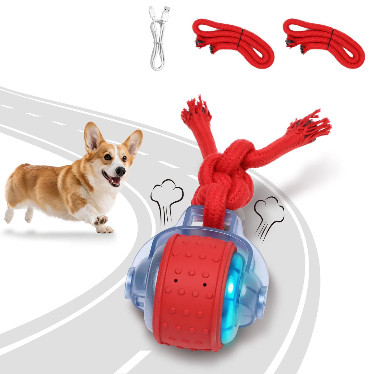 BENTOPAL dog ball closeup showing durable surface for energetic play