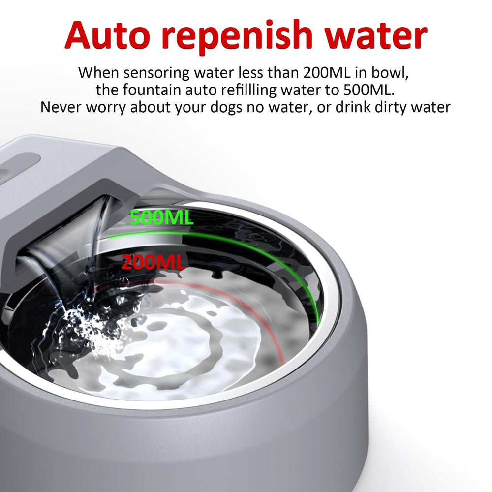 Bentopal dog fountain with USB-powered setup for flexible placement like balcony or laundry area.