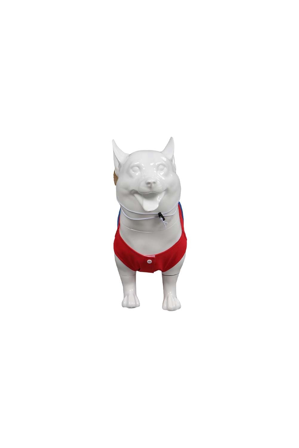 Beowyro dog-costume-velcro-adjustable-strap closeup highlights adjustable fit across dogs.