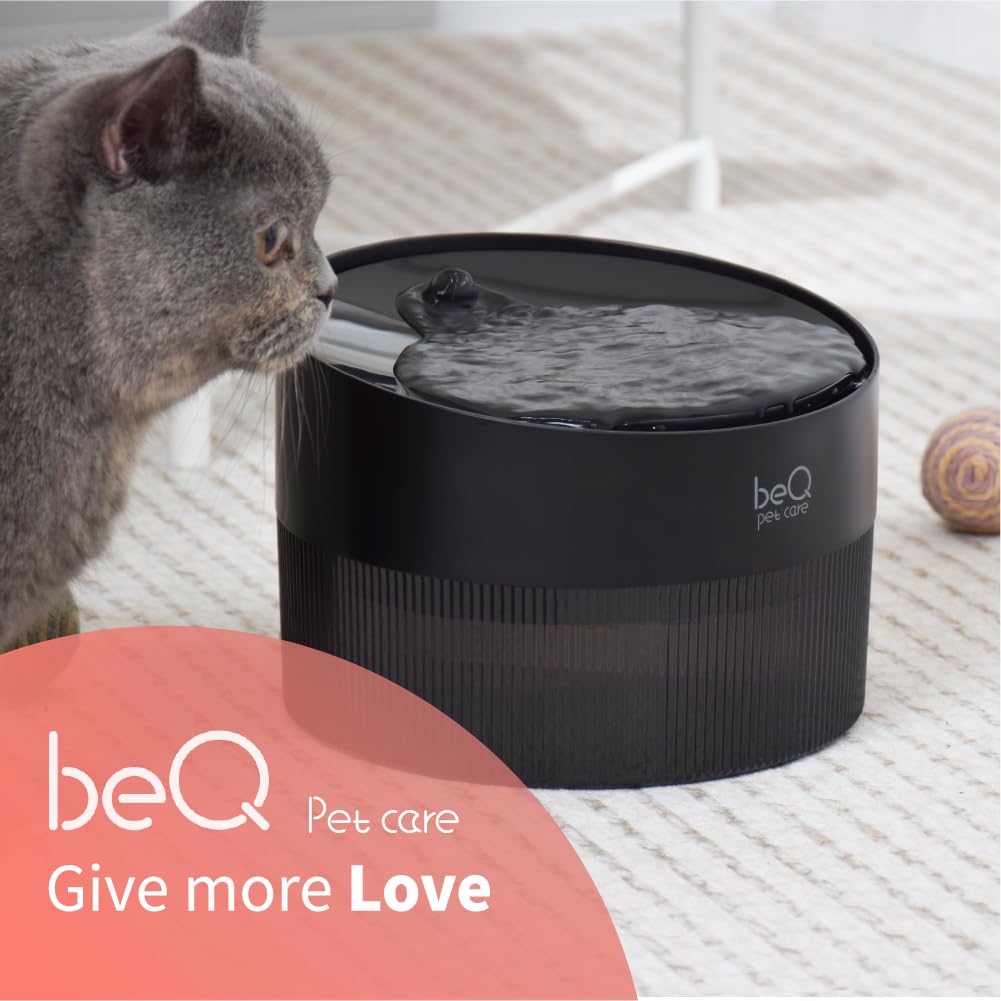 BEQ Cat Water Fountain IPX8 waterproof design adds durability and safety.