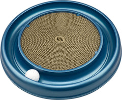 Bergan Coastal Pet Turbo Scratcher ball track invites interactive play.